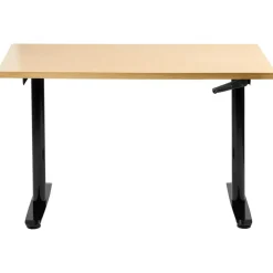 Leen Bakker DESTINAS - Sta-bureau - Zwart/Lichtbruin - 120 x 72 cm - Vezelplaat