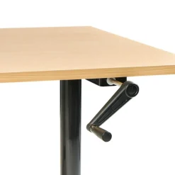 Leen Bakker DESTINAS - Sta-bureau - Zwart/Lichtbruin - 120 x 72 cm - Vezelplaat