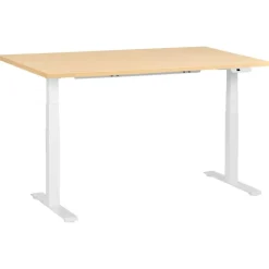 Leen Bakker DESTINES - Elektr bureau - Wit/Lichtbruin - 160 x 72 cm - Vezelplaat