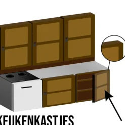 Storage Solutions Deurkapstok -handdoekrek - zwart - metaal - 37 cm