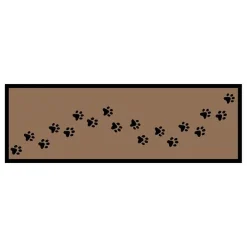 Vica International Deurmat Paw Print beige - 50x150 cm