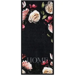 Deurmatten-Vica International Deurmat Pink Roses antraciet - 66x120 cm