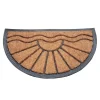 Deurmatten-IVOL Deurmat rubber/kokos 40x70 cm - Halfrond