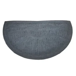 Deurmatten-IVOL Deurmat rubber/kokos 40x70 cm - Halfrond