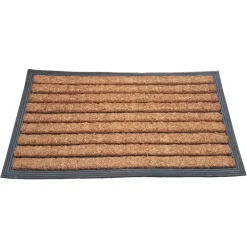 Deurmatten-IVOL Deurmat rubber/kokos 40x70 cm - Streep
