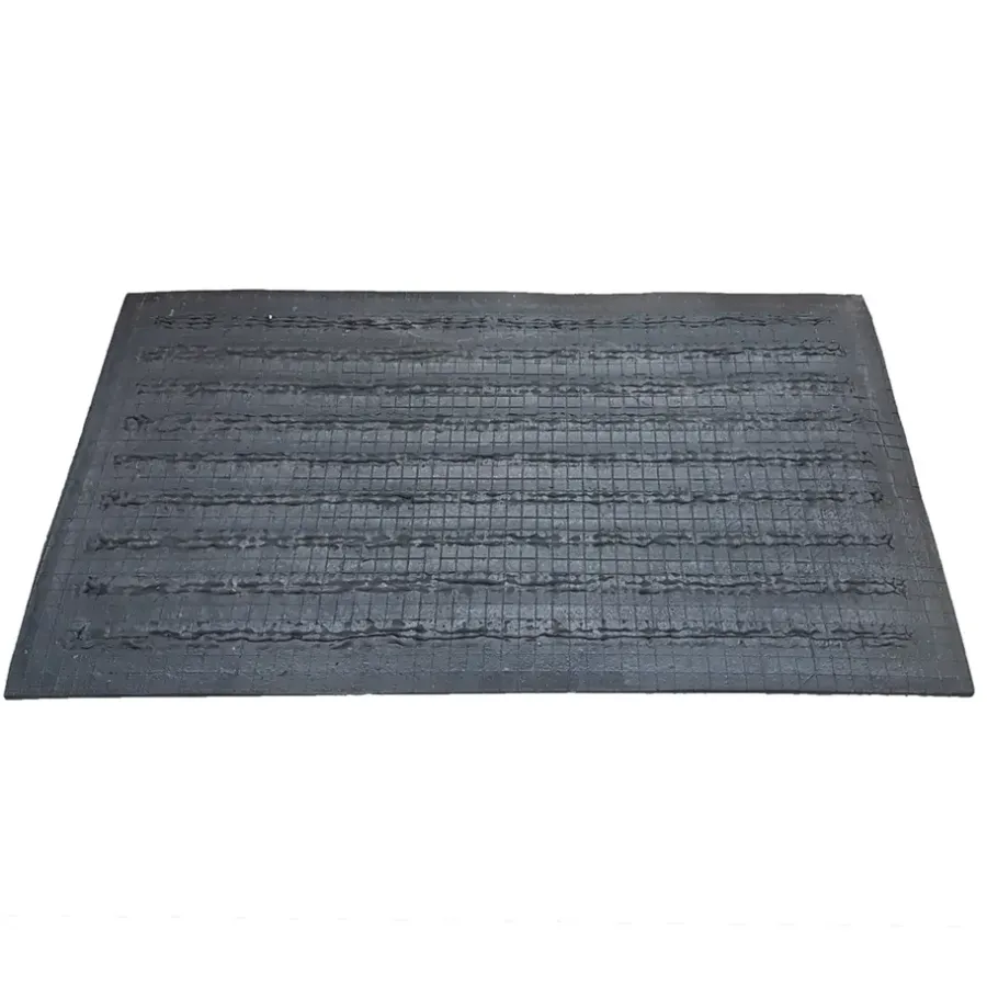 Deurmatten-IVOL Deurmat rubber/kokos 40x70 cm - Streep