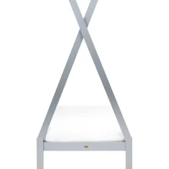 1-Persoons Bedden-Beliani DEVAY - Kinderbed - Grijs - 90 x 200 cm - Grenenhout