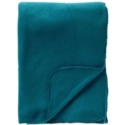 Textino DEX - plaid 130x160 cm - fleece deken - zacht en dun - Deep Lake - blauw