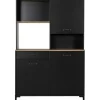 Buffetkasten-DIAGONE Microgolfkast Manchester - 119 x 41 x 180 cm - Helvezia Oak-design