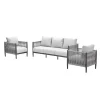 Garden Impressions Diamo loungeset - 3-delig - carbon black - grey sand - valley sand