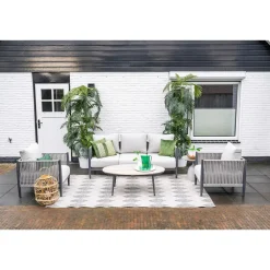 Garden Impressions Diamo loungeset - 3-delig - carbon black - grey sand - valley sand