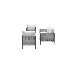 Garden Impressions Diamo loungeset - 3-delig - carbon black - grey sand - valley sand