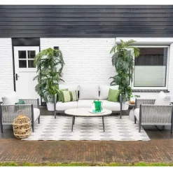 Garden Impressions Diamo loungeset - 3-delig - carbon black - grey sand - valley sand