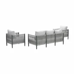Garden Impressions Diamo loungeset - 3-delig - carbon black - grey sand - valley sand