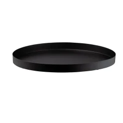 Dienbladen-Leen Bakker Dienblad Fenno - zwart - metaal - Ø52 cm