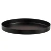 Leen Bakker Dienblad Fenno decoratief - zwart - metaal - Ø30 cm
