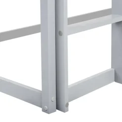1-Persoons Bedden-Beliani DIENNE - Kinderbed - Grijs - 90 x 200 cm - Dennenhout