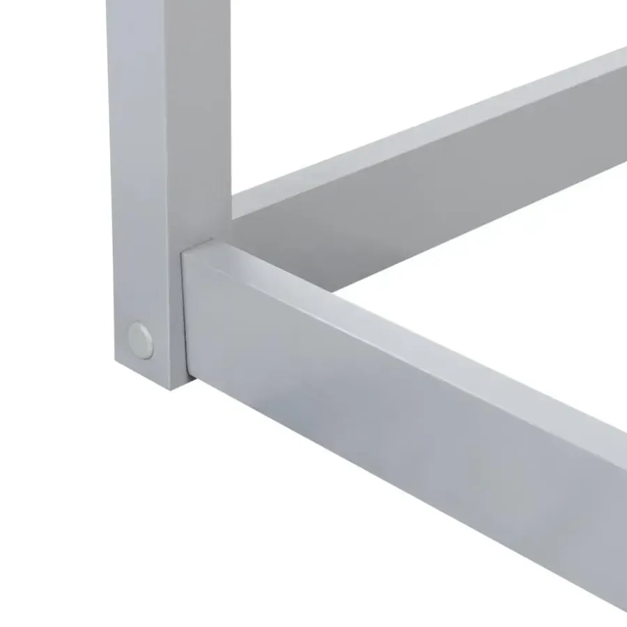 1-Persoons Bedden-Beliani DIENNE - Kinderbed - Grijs - 90 x 200 cm - Dennenhout