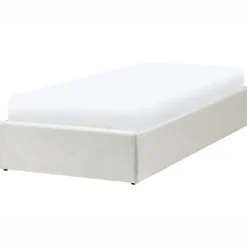 Beliani DINAN - Eenpersoonsbed - Lichtbeige - 90 x 200 cm - Polyester