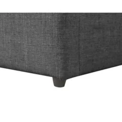 Beliani DINAN - Tweepersoonsbed - Grijs - 160 x 200 cm - Polyester