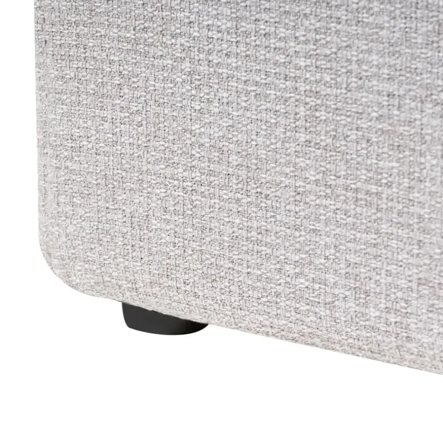 Beliani DINAN - Tweepersoonsbed - Lichtgrijs - 160 x 200 cm - Polyester