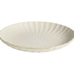 Dinerborden|Borden-Leen Bakker Dinerbord Flora off-white stoneware - Ø27,5cm