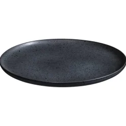 Leen Bakker Dinerbord Liz -zwart - Stoneware - Ø28 cm