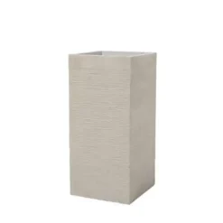 Beliani DION - Bloempot - Lichtbeige - Klei-vezelmengsel