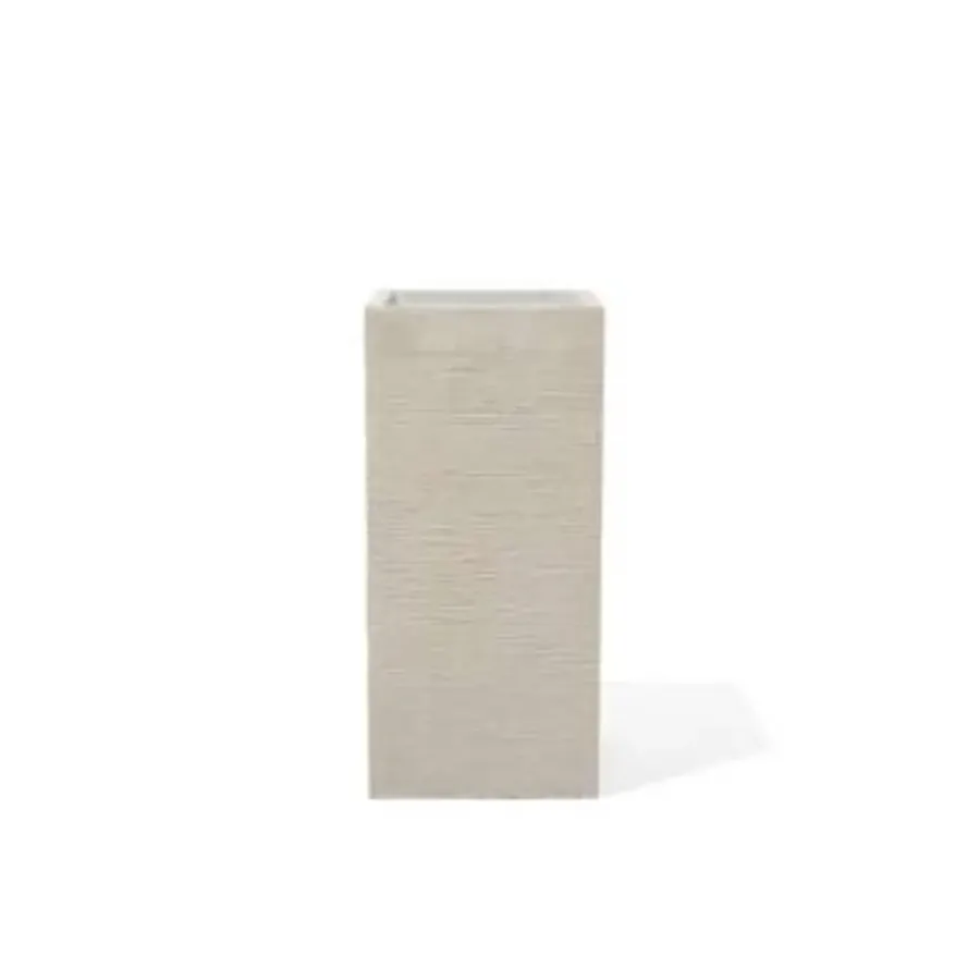 Beliani DION - Bloempot - Lichtbeige - Klei-vezelmengsel