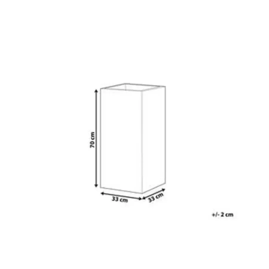 Beliani DION - Bloempot - Lichtbeige - Klei-vezelmengsel