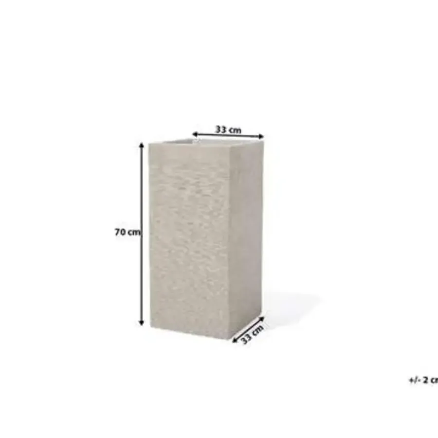 Beliani DION - Bloempot - Lichtbeige - Klei-vezelmengsel