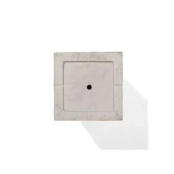 Bloempotten Voor Binnen-Beliani DION - Plantenbak - Lichtbeige - 40 cm - Klei-vezelmengsel