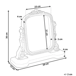 Leen Bakker DISZNA - Make-upspiegel - Bruin - Mangohout