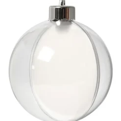 Kerstdecoratie-Merkloos DIY Kerstballen - 5x - transparant - D8 cm - kunststof