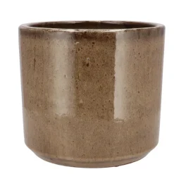 Bloempotten Voor Binnen-DK Design Bloempot model Brown Glaze - taupe - D18 x H20 cm - glanzend