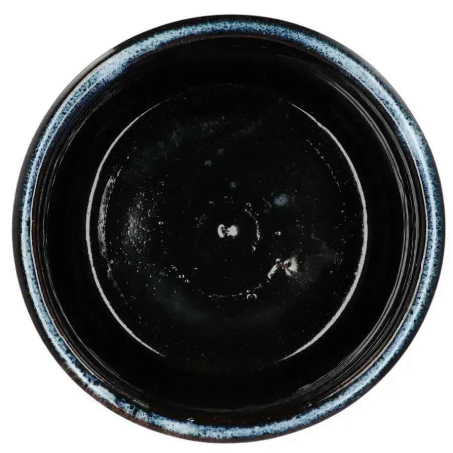 DK Design Bloempot model Blue Glaze - blauw - D23 x H26 cm