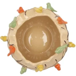 Bloempotten Voor Binnen-DK Design Bloempot/plantenpot Vogels - zandkleurig - D19 x H15 cm