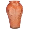 Vazen-DK Design boeket vaas Circle - glas - oranje - 15 x 25 cm