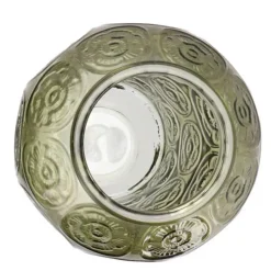 DK Design boeket vaas Circle - glas - olijfgroen - 15 x 25 cm