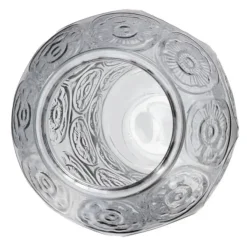 Vazen-DK Design boeket vaas Circle - glas - lichtgrijs - 15 x 25 cm
