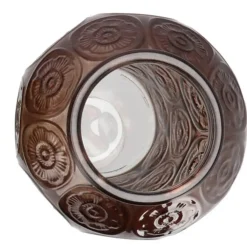 DK Design boeket vaas Circle - glas - donkerbruin - 15 x 25 cm