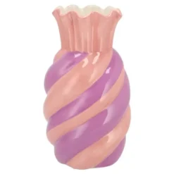 Vazen-DK Design boeket vaas Sweety - keramiek - roze/paars - 15 x 30 cm