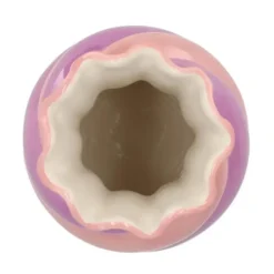 Vazen-DK Design boeket vaas Sweety - keramiek - roze/paars - 15 x 30 cm