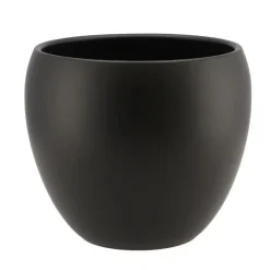 Bloempotten Voor Binnen-DK Design plantenpot - Vinci - zwart mat - D19 x H22 cm