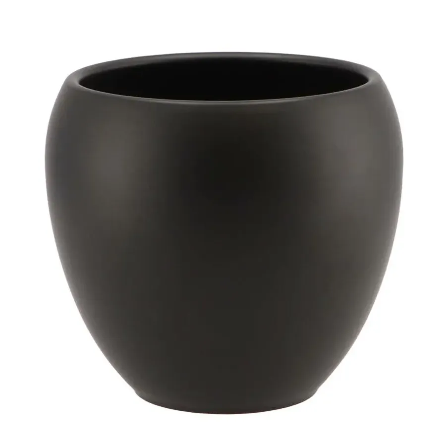 DK Design plantenpot - Vinci - zwart mat - D15 x H17 cm