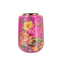 DK Design Vaas Flower Bouquet - fuchsia roze - 33 x 32 x 40 cm