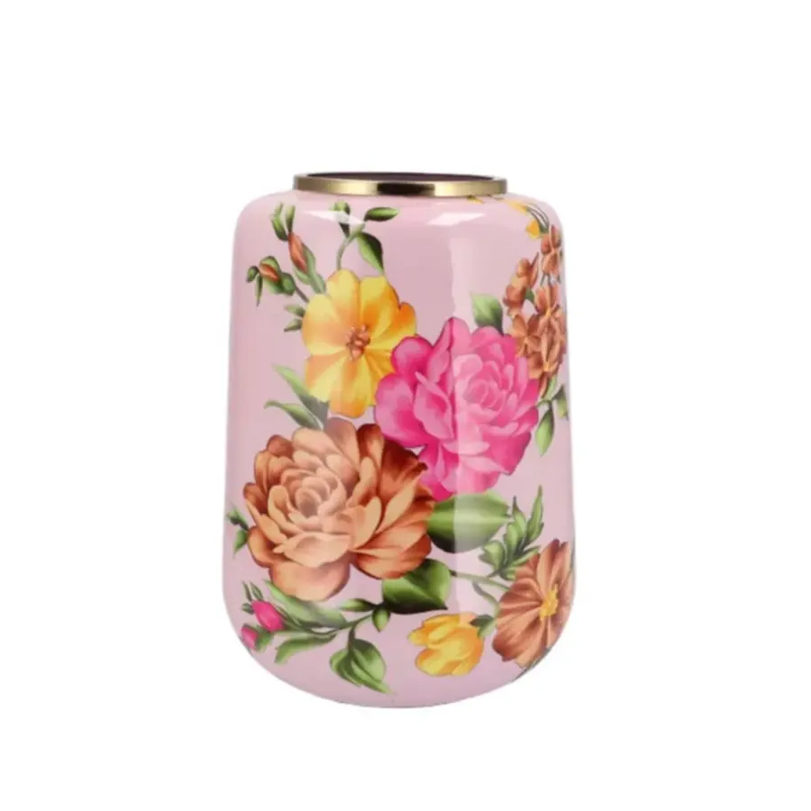 DK Design Vaas Flower Bouquet - lichtroze - 33 x 32 x 40 cm