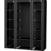 Kledingopbergers|Kledingrekken-Songmics Draagbare kledingkast, opvouwbare kast, 150x45x175 cm, zwart