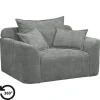 Loveseats-Leen Bakker Draaibare Loveseat Elsa - stof Eden - grijs