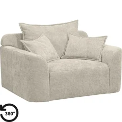 Leen Bakker Draaibare Loveseat Elsa - stof Eden - beige